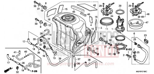SERBATOIO CARBURANTE/POMPA CARBURANTE CBR1000RRC di 2012